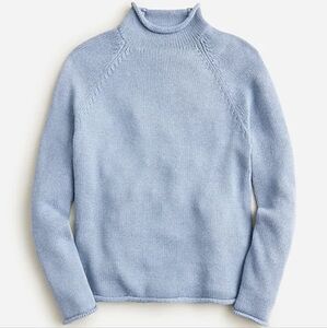 J. CREW 1988 Rollneck™ heritage sweater in cotton blue M